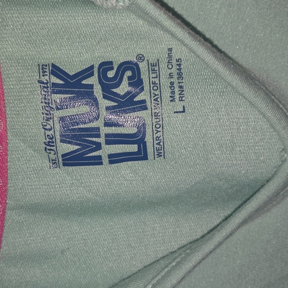 Muk Luks Women's Hoodie with Pink Accents - Picture 3 of 5